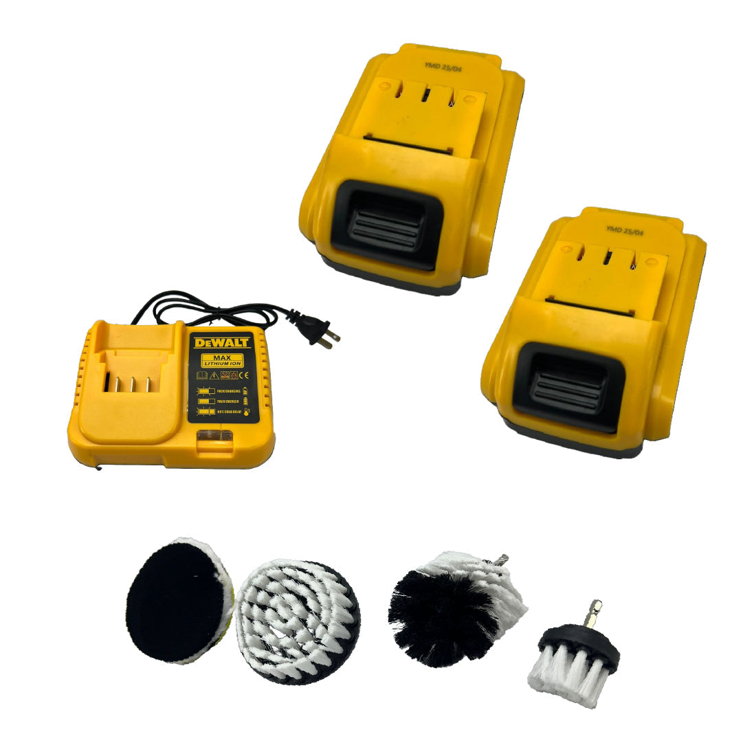 Combo Taladro DEWALT 68V + Cepillos